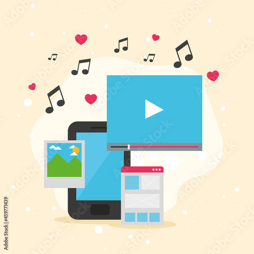 Smartphone and video screen