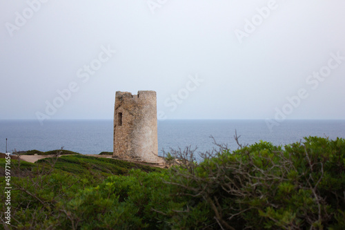 Tower of Capo Mannu at Sardinia, Italy