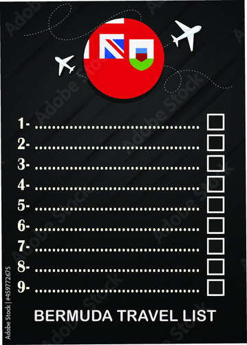 Bermuda travel list brochure 