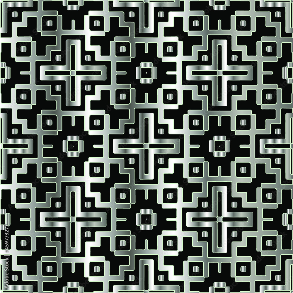 Vector pattern with symmetrical elements . Repeating geometric tiles from striped elements.Monochrome stylish texture.Black and
white patterns for wallpapers and backgrounds. Vector pattern with symmetrical elements . Repeating geometric tiles from striped elements.Monochrome stylish texture.Black and
white patterns for wallpapers and backgrounds.