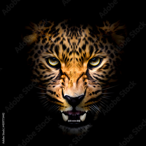 Canvastavla portrait of a tiger