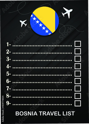 Bosnia and Herzegovina travel list brochure 