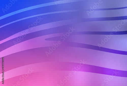 Light Purple  Pink vector template with wry lines.