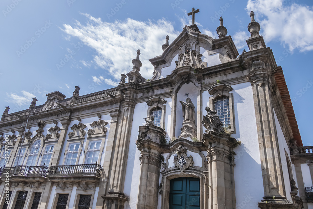 Chapel of Hospital of the Third Order of Sao Domingos (18th century). Baroque, rococo and neoclassical architecture chapel. Guimaraes, Portugal.