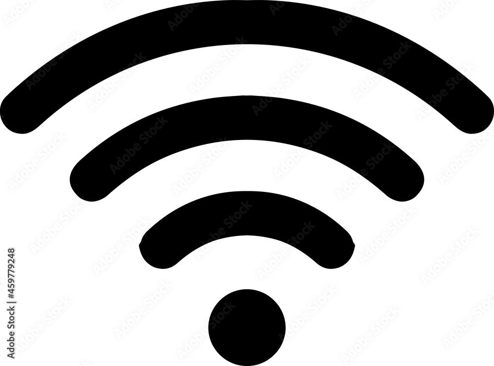 Wifi internet sign icon in flat style. Wi-fi wireless technology vector illustration on isolated background Wifi internet sign icon in flat style. Wi-fi wireless technology vector illustration on isolated background