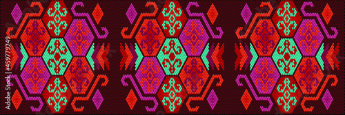  Ornament  is made in bright, juicy, perfectly matching colors. Ornament, mosaic, ethnic, folk pattern.