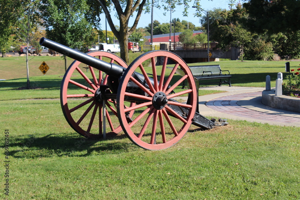 old cannon in the city