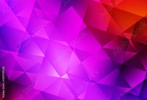 Light Pink, Red vector triangle mosaic texture.