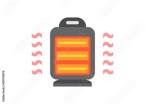 Room heater. Simple flat illustration.
