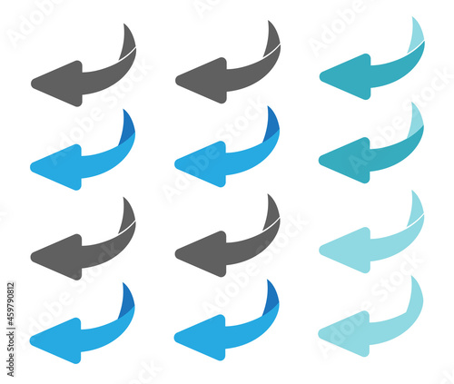 Flip over or turn design vector illustration