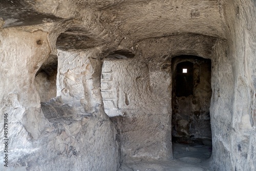 historiacl rock settlement Uplisciche in Kura river canyon in georgia