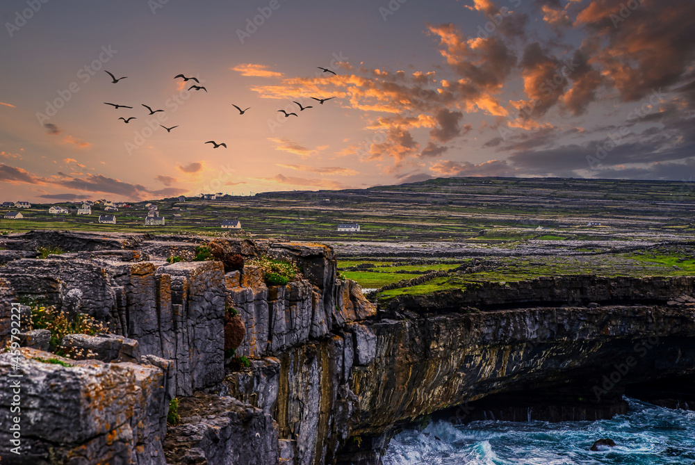 Brand Irish - Tourism - Aran Island at Dawn - Inishmore