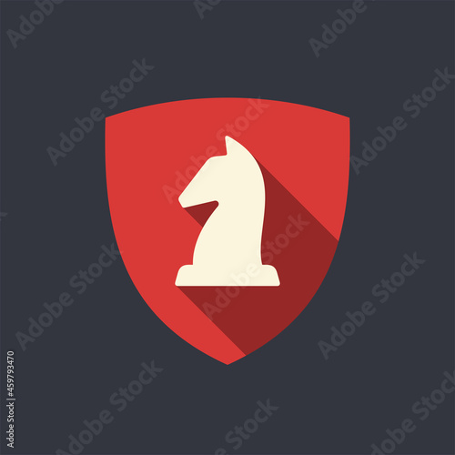 Knight chess piece vector icon