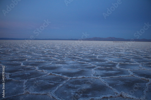 sunrise in the northwestern Argentinian salt flat