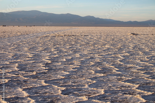 sunrise in the northwestern Argentinian salt flat