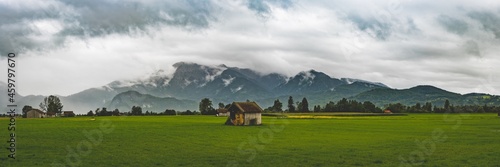 Wolkenlandschaft, Stimmung, Landschaft, Loisach, Nebel, Kochelsee, Eichsee, Bayern, Oberbayern, Deutschland