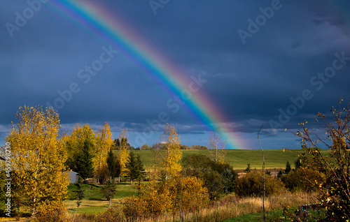Rainbow after a Fall Rain Storm