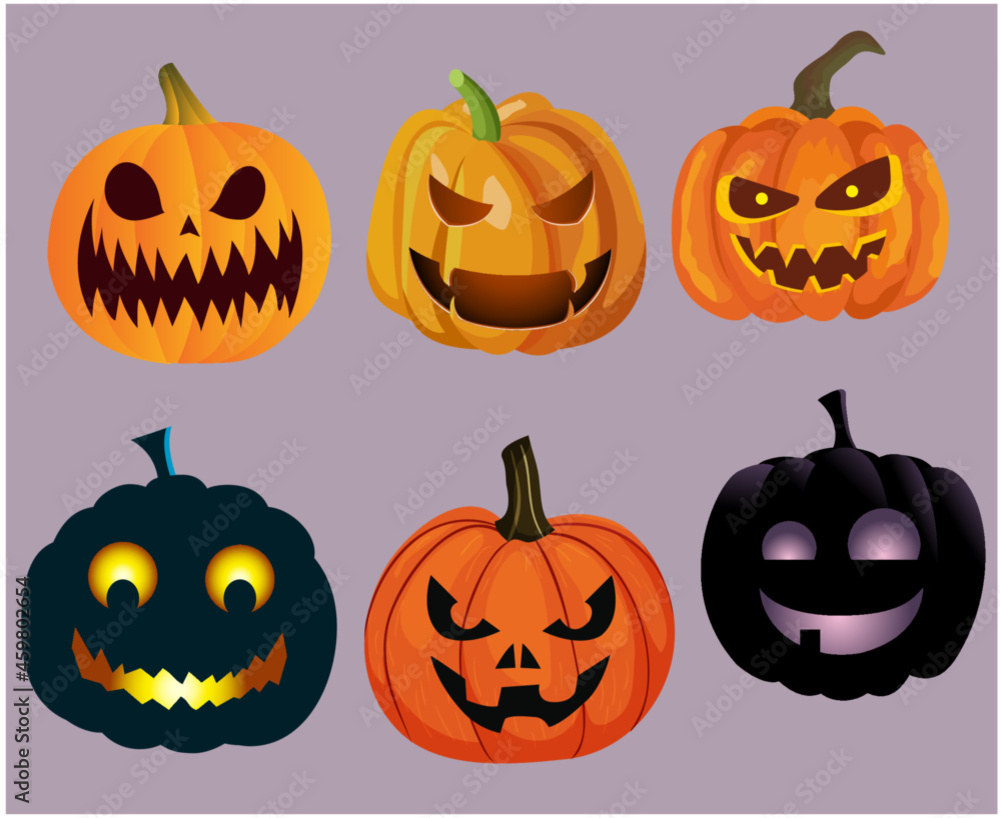 Pumpkin Halloween Objects Signs Symbols Vector Illustration Abstract With Purple Background Pumpkin Halloween Objects Signs Symbols Vector Illustration Abstract With Purple Background