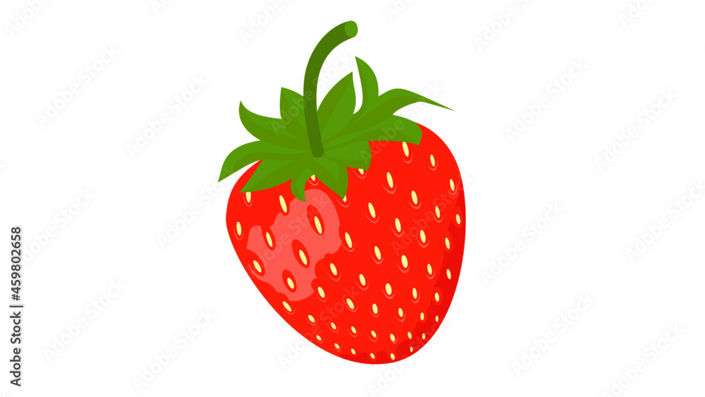 Fototapeta premium strawberry isolated on white background