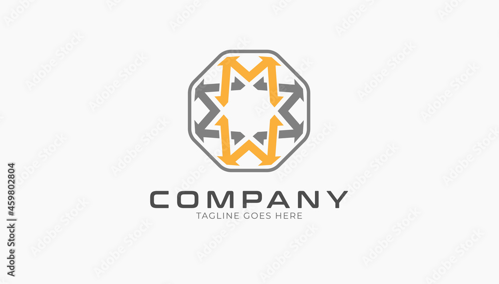 Intial M and W Logo. ambigram letter M W that forms an octagon . Useble for Group and Company Llogos, Flat Design logo Template, Vector Illustration Intial M and W Logo. ambigram letter M W that forms an octagon . Useble for Group and Company Llogos, Flat Design logo Template, Vector Illustration