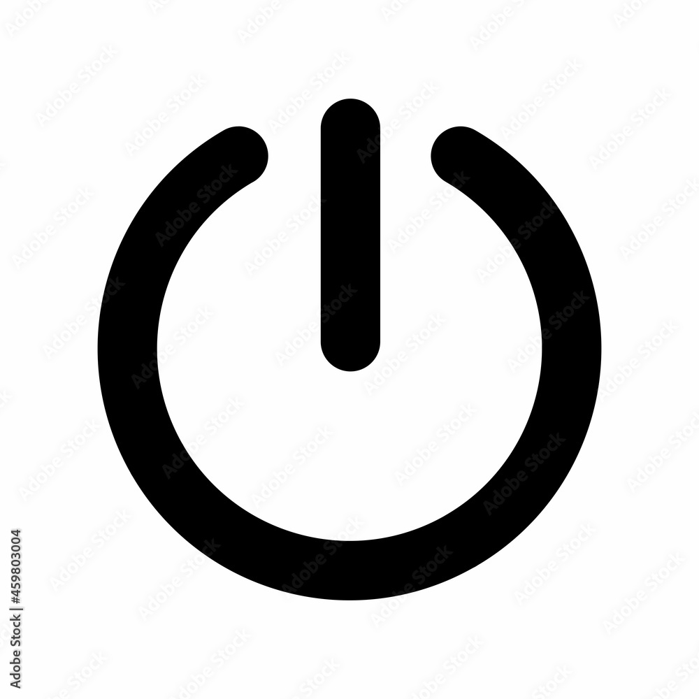 Power off button vector icon. High quality and suitable for your design