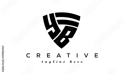 Shield letters YB creative logo