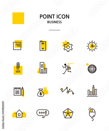 various Point color icon collection