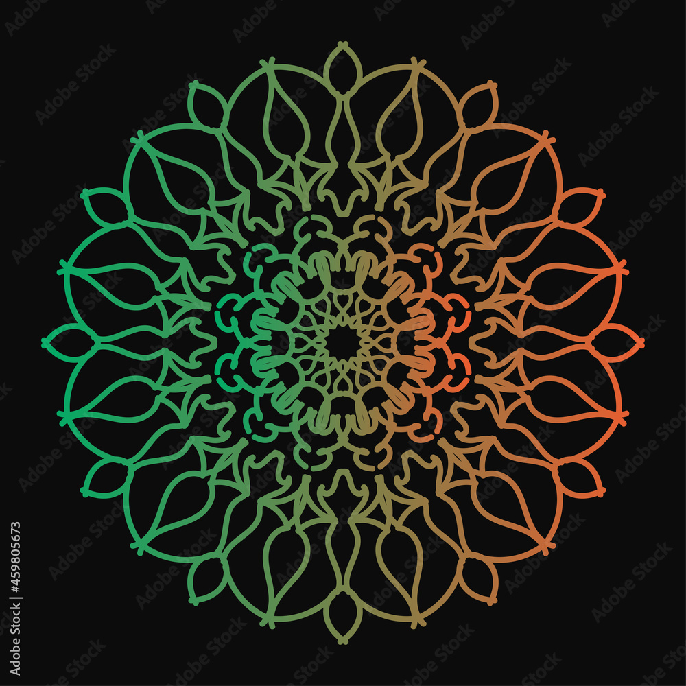 Circular pattern in form of mandala Circular pattern in form of mandala