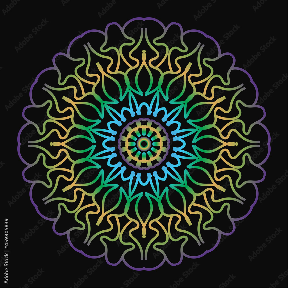 Circular pattern in form of mandala Circular pattern in form of mandala