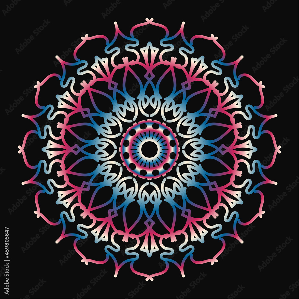 Circular pattern in form of mandala Circular pattern in form of mandala