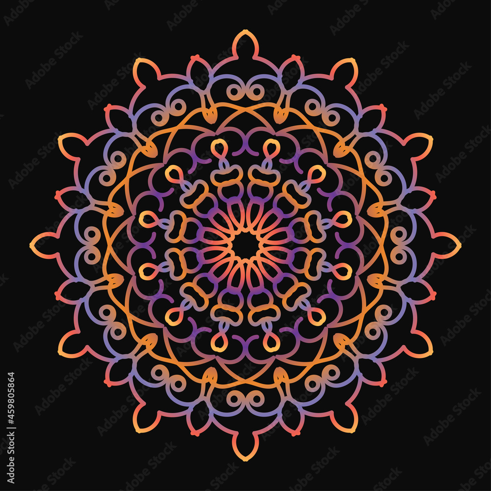 Circular pattern in form of mandala Circular pattern in form of mandala