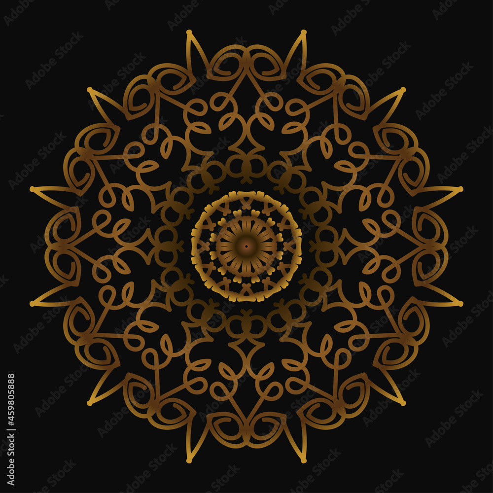 Circular pattern in form of mandala Circular pattern in form of mandala