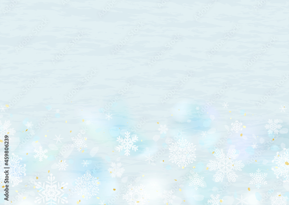 スモーキーなブルーグレーの雪の結晶 冬の背景イラスト素材 Stock Vector Adobe Stock