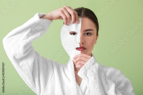 Beautiful young woman with ...