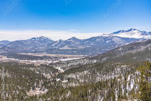 Winter in Rocky Mountain National Park in Colorado