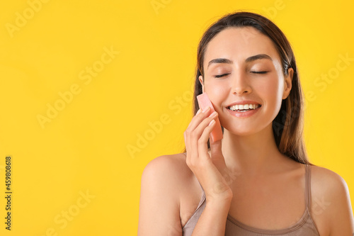 Beautiful young woman with ...