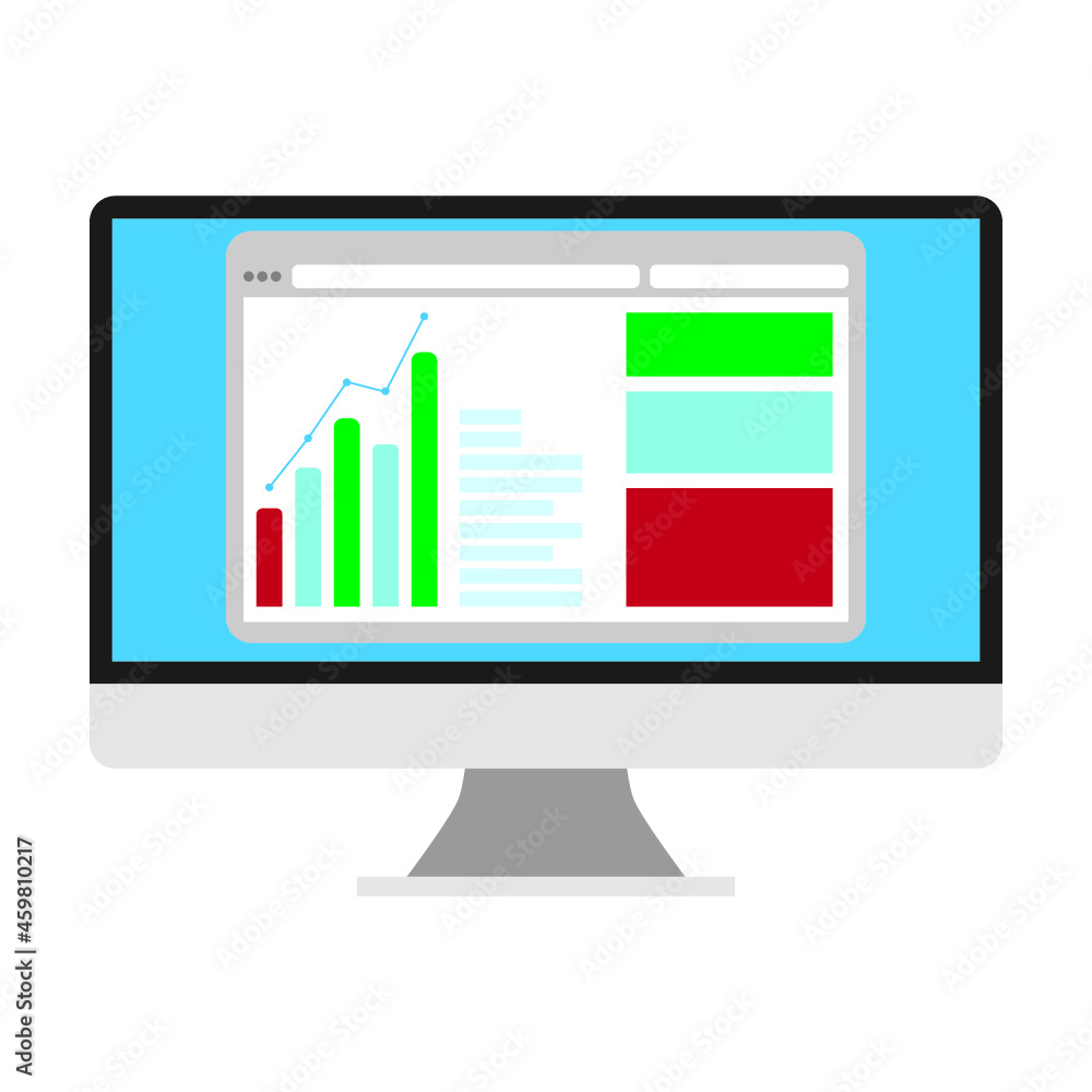 monitor and bar chart data monitor and bar chart data