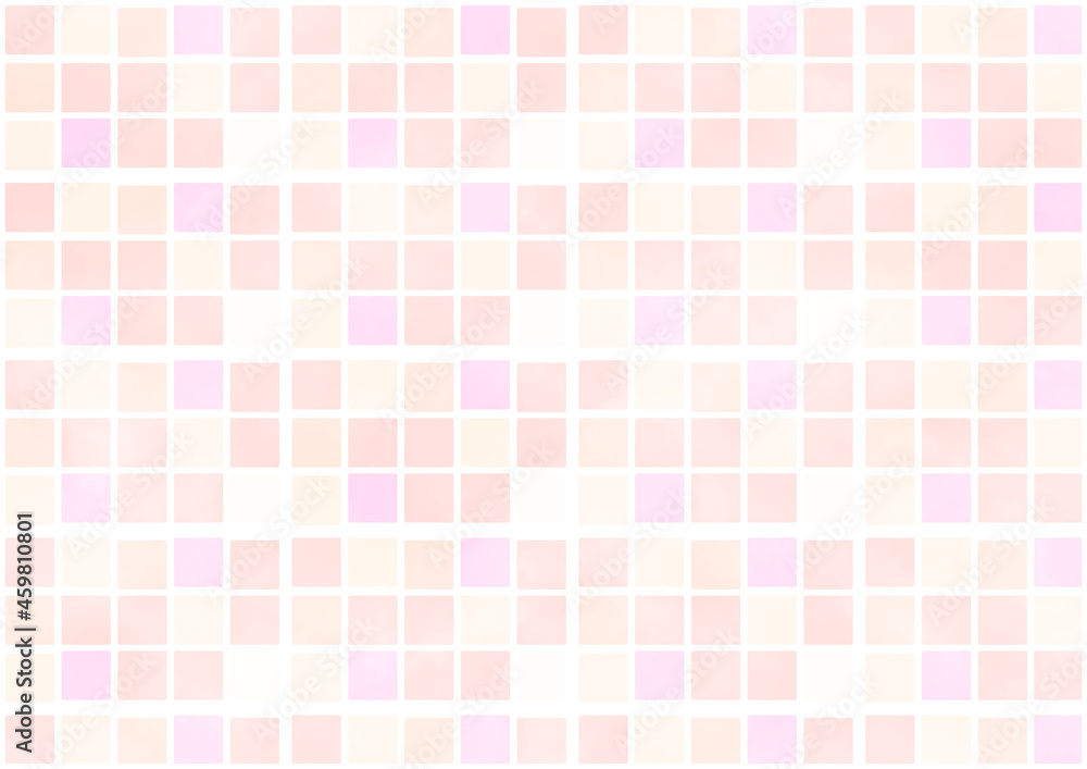 Fototapeta premium 背景 ランダムタイル ピンク