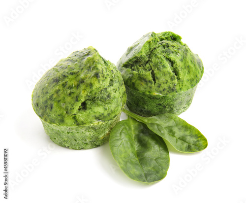 Frozen spinach portions wit...