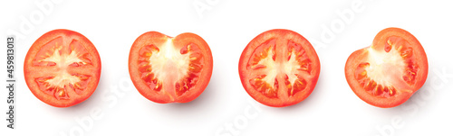Wallpaper Mural Collection of red tomatoes isolated on white background Torontodigital.ca
