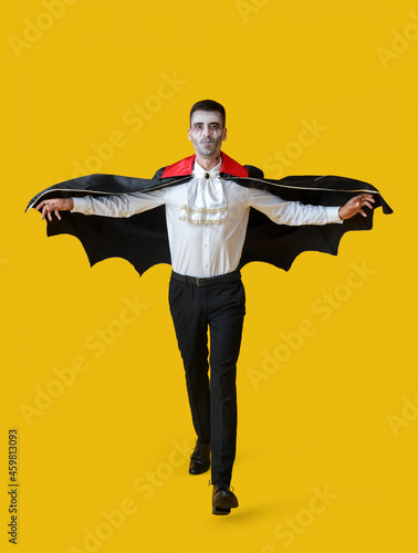 Man dressed as vampire for ...