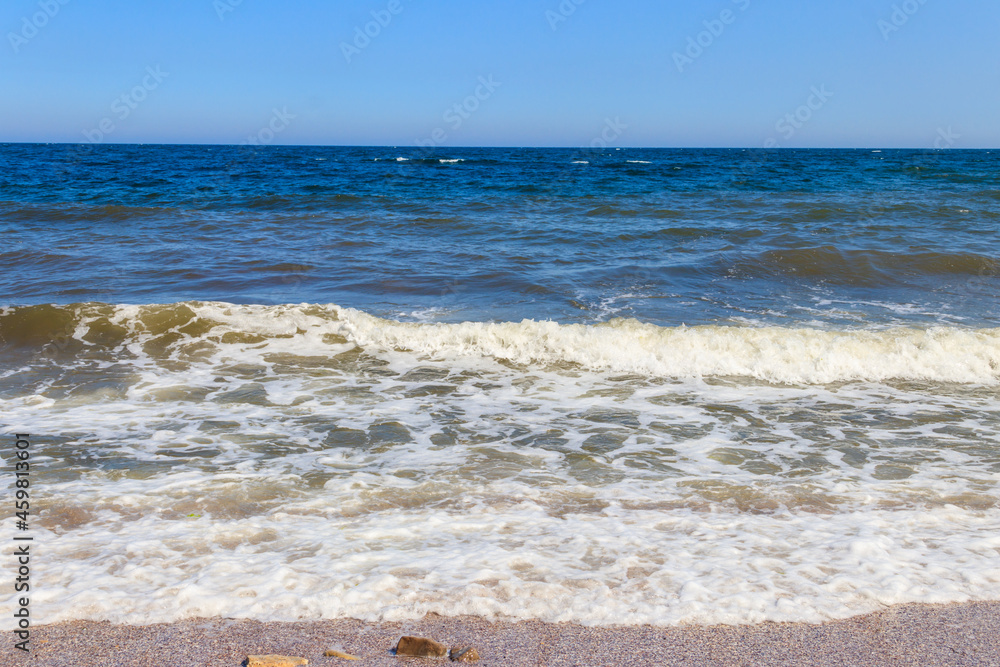 View of the stormy Black sea in Bulgaria View of the stormy Black sea in Bulgaria