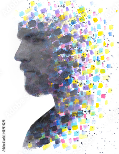 Fotografie Paintigraphy. Expressive and meaningful portrait