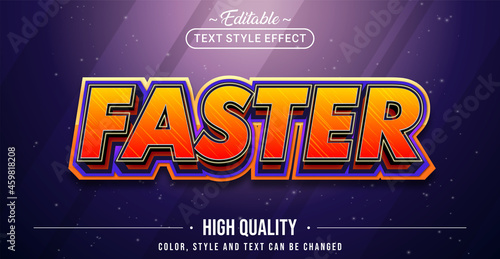 Editable text style effect - Faster text style theme.