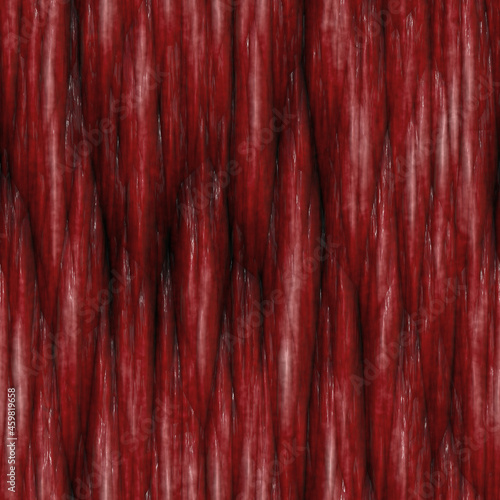 Skinned muscle fibres seamless texture 3D illustration
