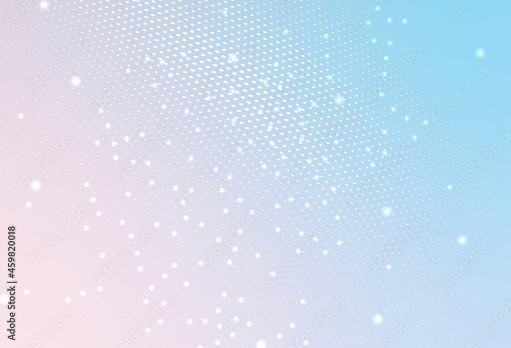 Light Pink, Blue vector Blurred decorative design in abstract style with bubbles.