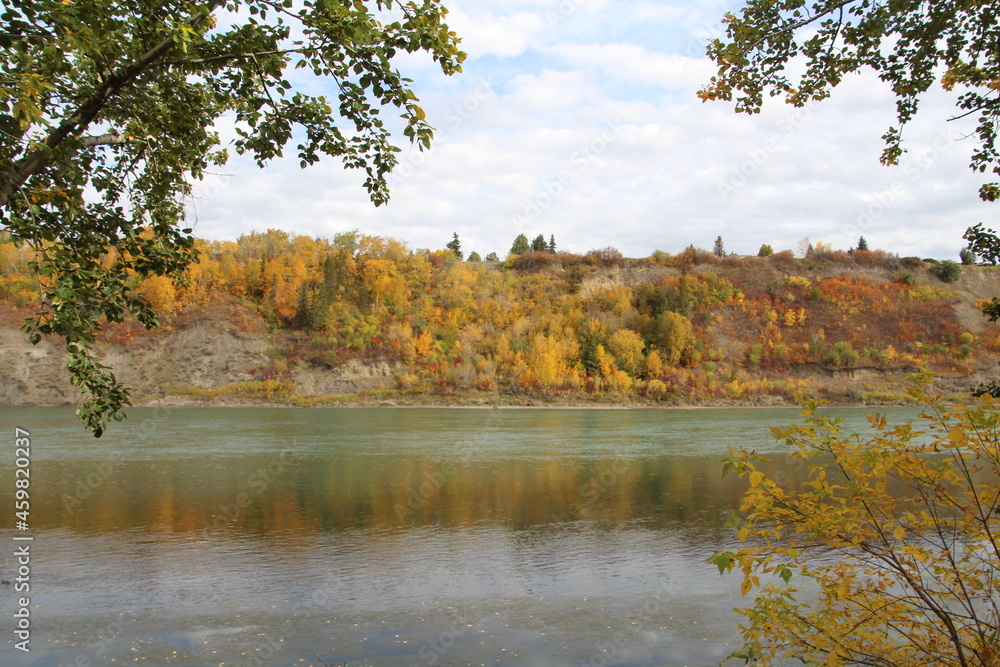 Autumn On The River, Gold Bar Park, Edmonton, Alberta Autumn On The River, Gold Bar Park, Edmonton, Alberta