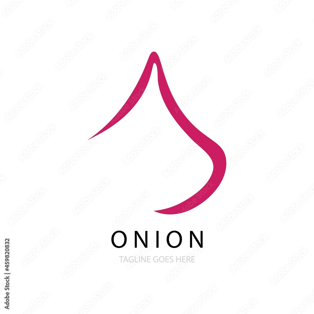 Onion Icon logo vector