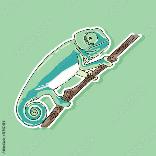 chameleon cartoon design
