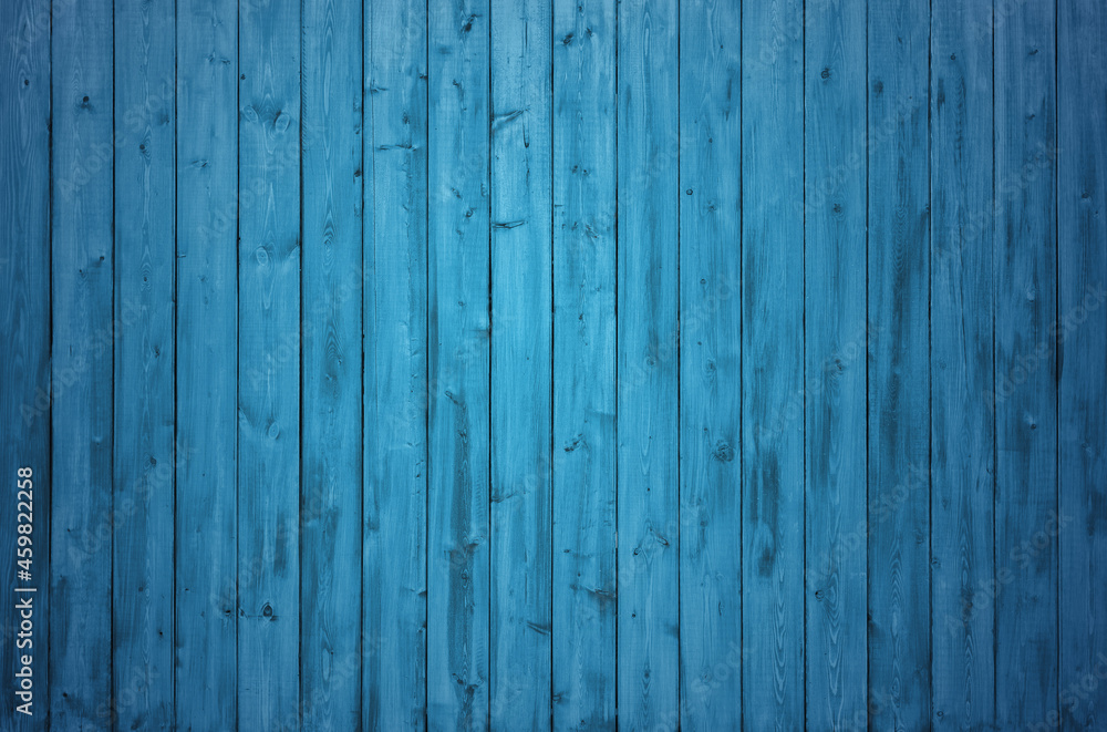 Fototapeta premium wooden wall, blue background
